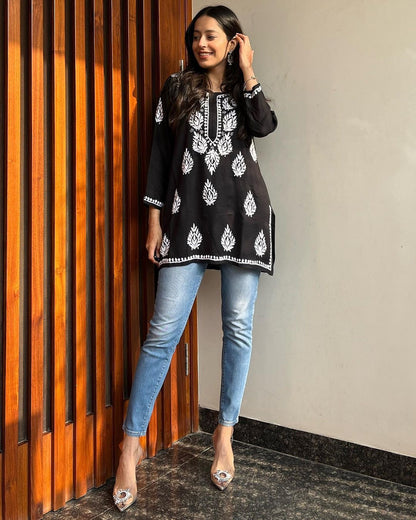 Premium Chikankari Short Kurti for Women | Casual & Everyday Wear