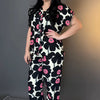 Black Printed Rayon Co-Ord Set