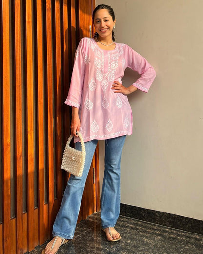 Premium Chikankari Short Kurti for Women | Casual & Everyday Wear