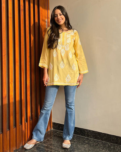 Premium Chikankari Short Kurti for Women | Casual & Everyday Wear