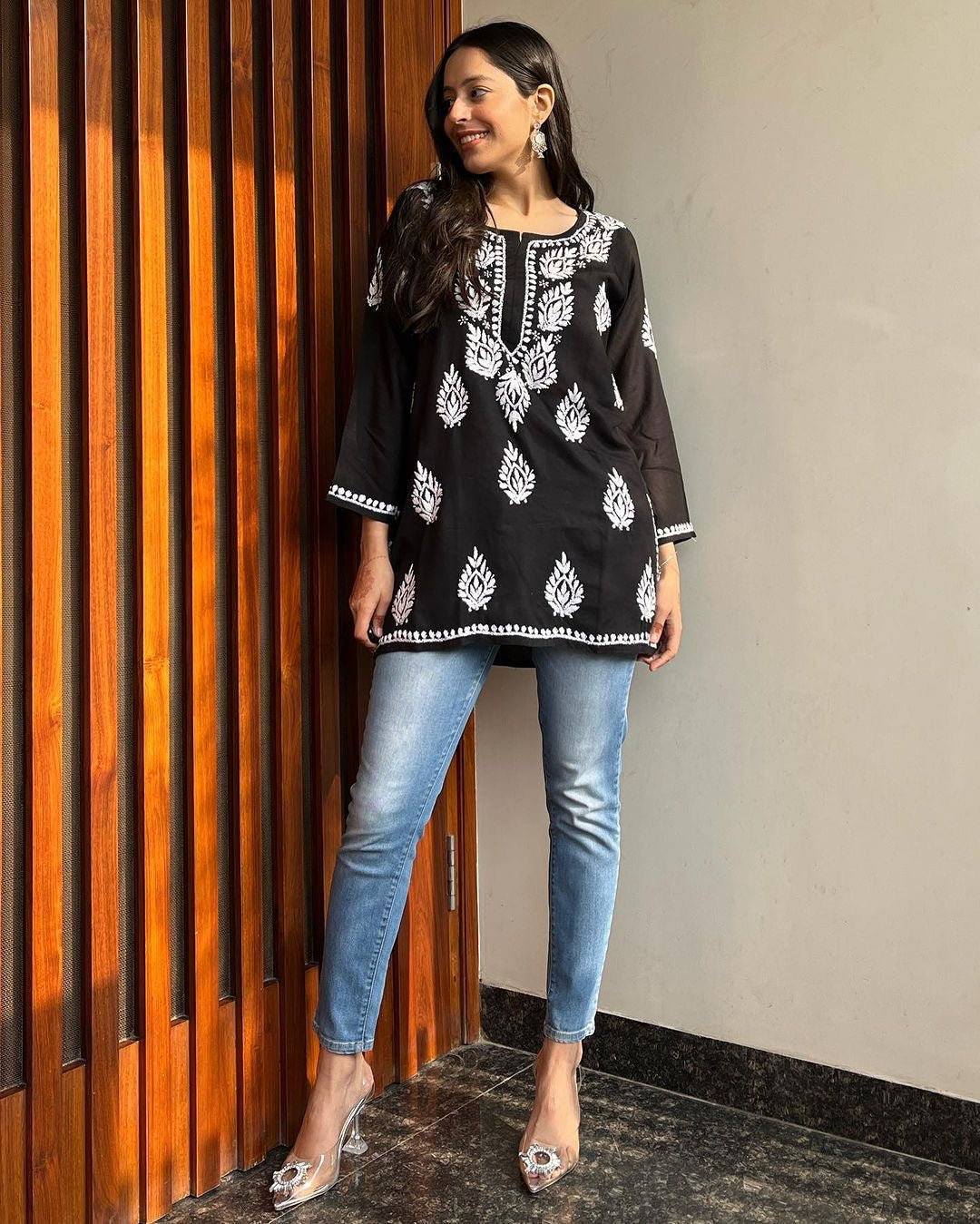 Premium Chikankari Short Kurti for Women | Casual & Everyday Wear