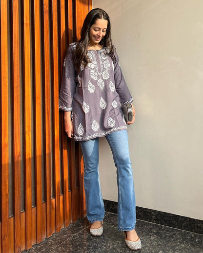 Premium Chikankari Short Kurti for Women | Casual & Everyday Wear