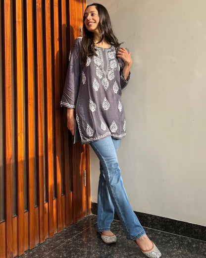 Premium Chikankari Short Kurti for Women | Casual & Everyday Wear