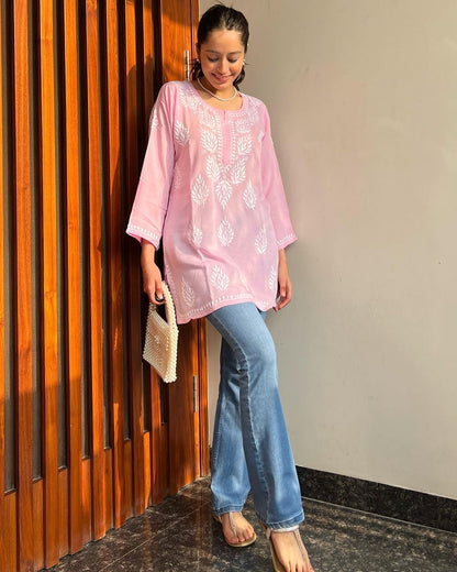 Premium Chikankari Short Kurti for Women | Casual & Everyday Wear