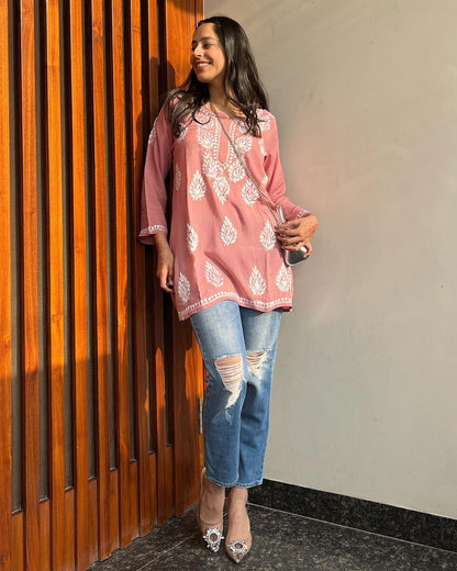 Premium Chikankari Short Kurti for Women | Casual & Everyday Wear