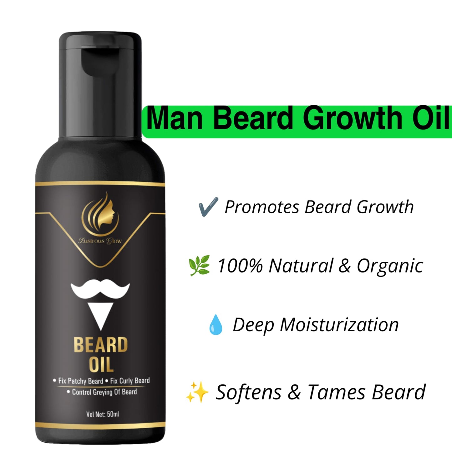 lustrous glow beard oil