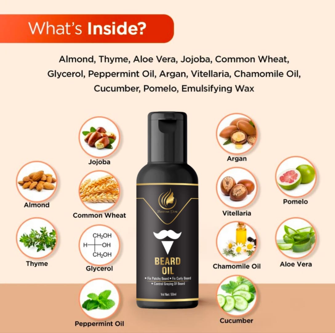 lustrous glow beard oil