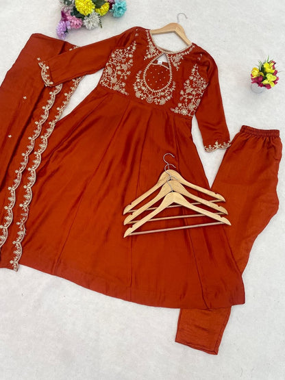 New Trendy Anarkali Designers kurti Pent Set