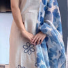 Elegant Off-White Floral Kurta Set with Printed Dupatta