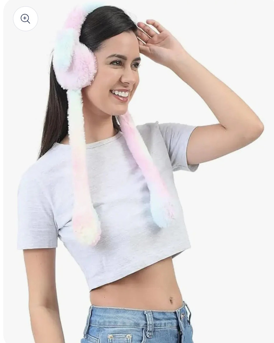 Trending Winter Ear Muffs with Moving Flaps | Fits for 7 years to Adults | Soft & Fluffy | Plush, Cozy Ear Warmers for Cold Weather