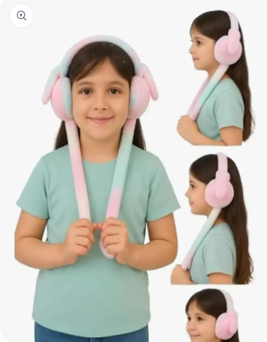 Trending Winter Ear Muffs with Moving Flaps | Fits for 7 years to Adults | Soft & Fluffy | Plush, Cozy Ear Warmers for Cold Weather